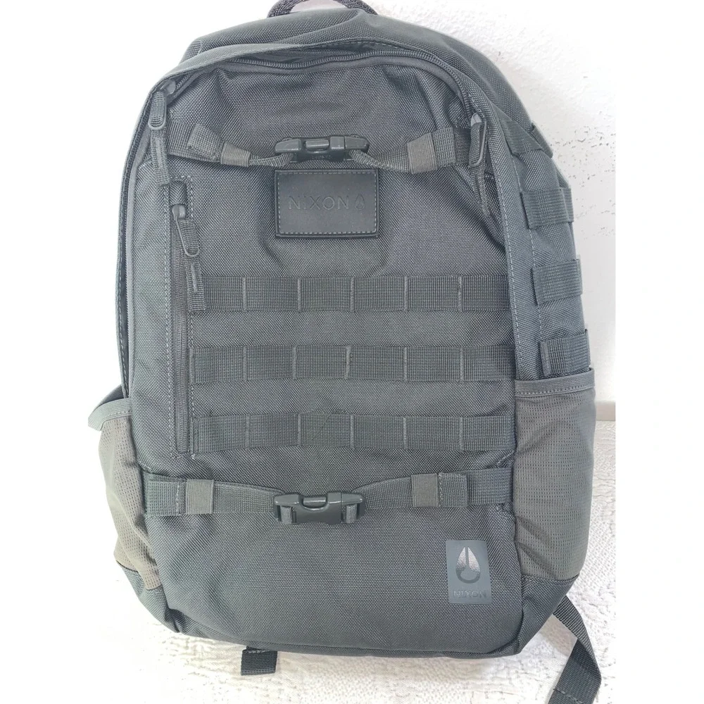 Nixon Smith Backpack Graphite C2904 132-00 Tactical Skate Laptop Bag New